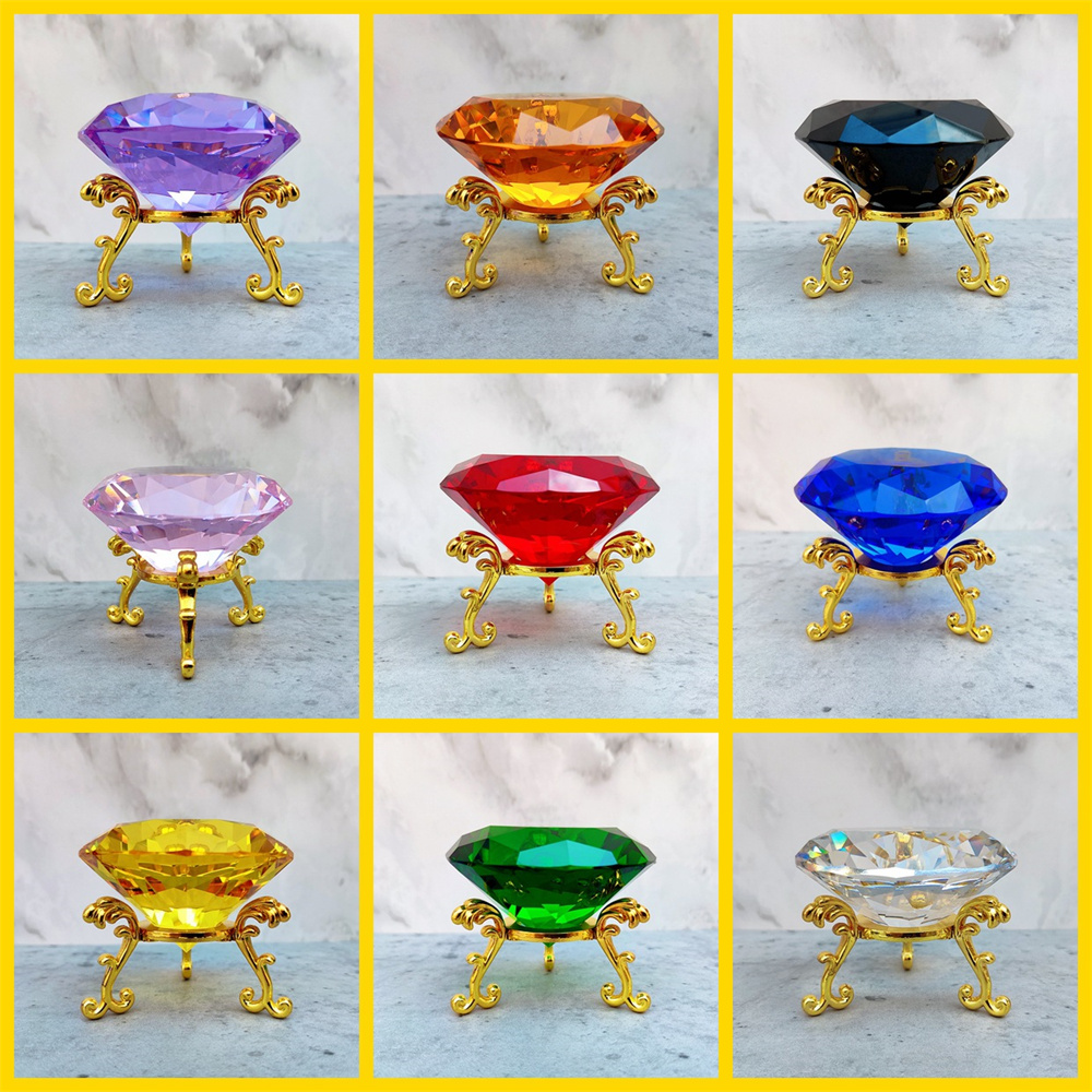 Paper Weight Crystal - Diamante de cristal K9 de 80mm