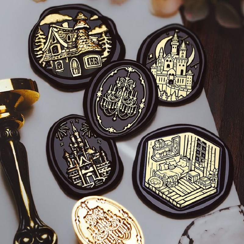 Wax Seal Stamp Set - Sello de Cera Vintage de Halloween,