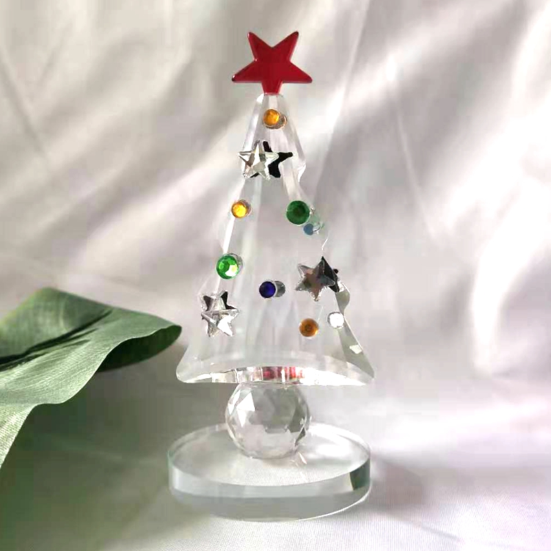 Estatuilla de árbol de Navidad - Paper Weight Crystal reseña y precio